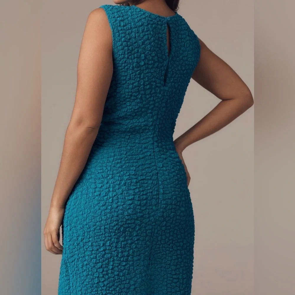 New! Anthropologie Textured Mini Shift Dress - Picture 2 of 7